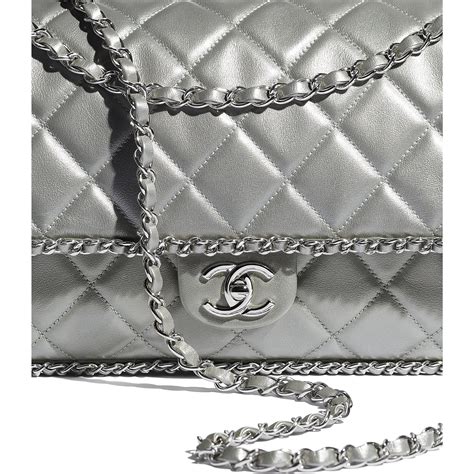 chanel metal flap bag